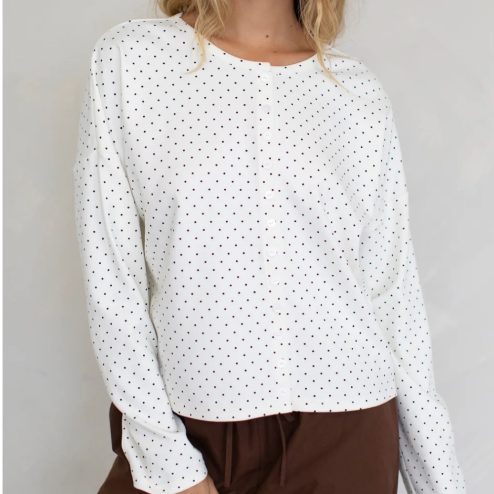 Things Between - Polka Dot Cardigan